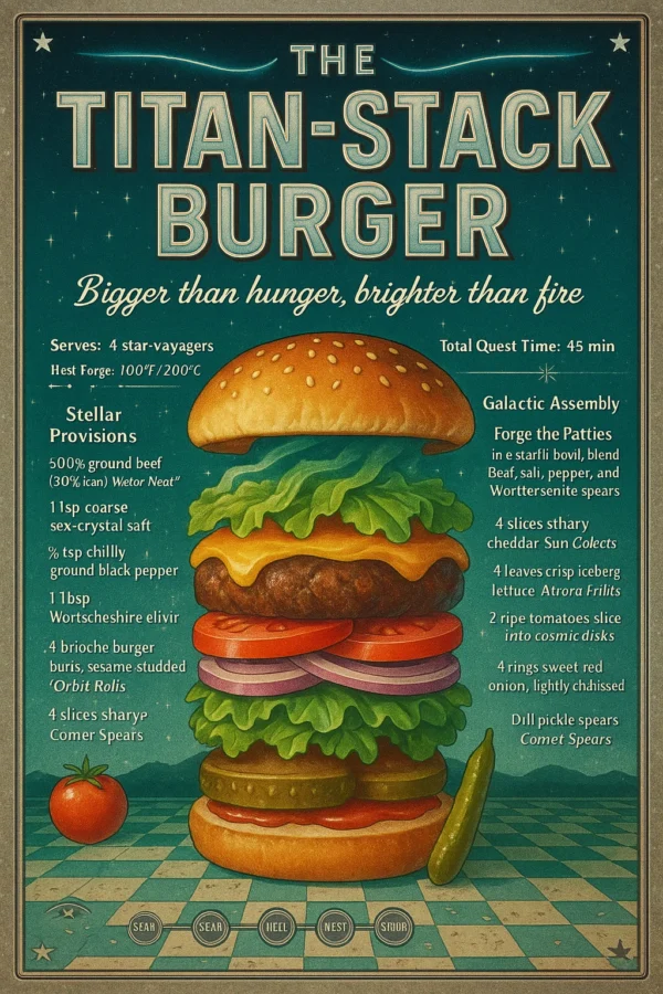 Whimsical Recipe Poster AI Prompt: Create Magical Culinary Art - Image 4