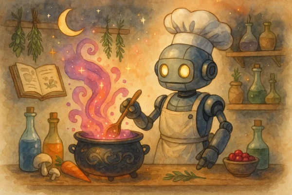 Whimsical Recipe Poster AI Prompt: Create Magical Culinary Art